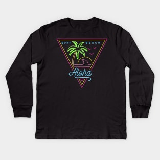 Surf Beach Kids Long Sleeve T-Shirt